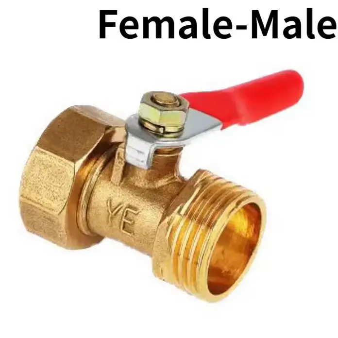 Valvola a Sfera con Leva 1/2" M/F  Maschio/Femmina
